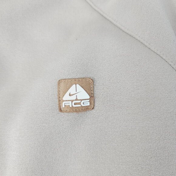 Nike ACG Men's Ecru Tan Therma Fit Long Sleeve Full Zip Winter Fleece Jacket L - Picture 5 of 9